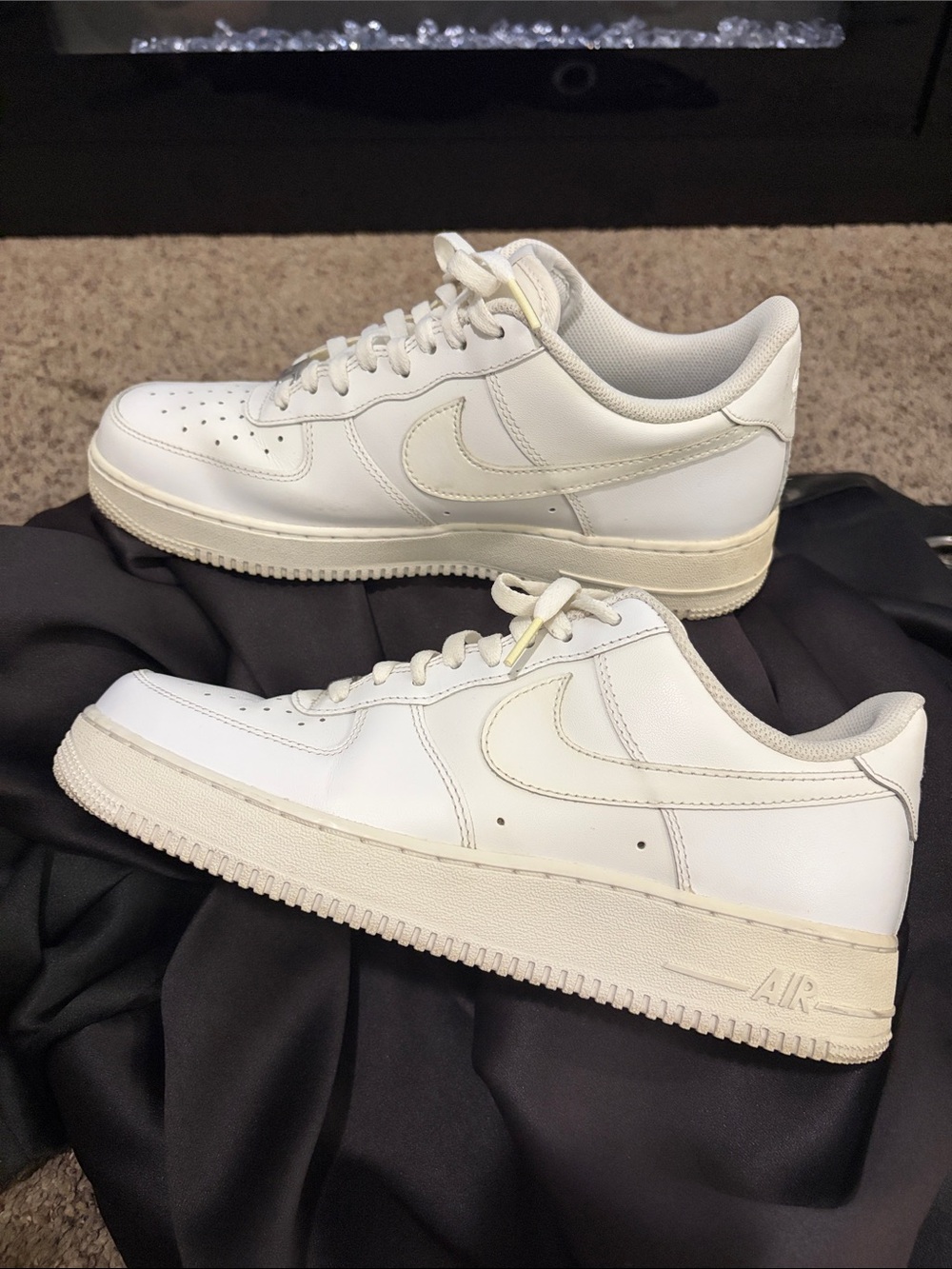 Nike White Leather Low-Top Sneakers